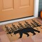 Edge Collections - 18" X 30" - Brown - Durable Bear-Themed Outdoor Welcome Mat - 1 Piece